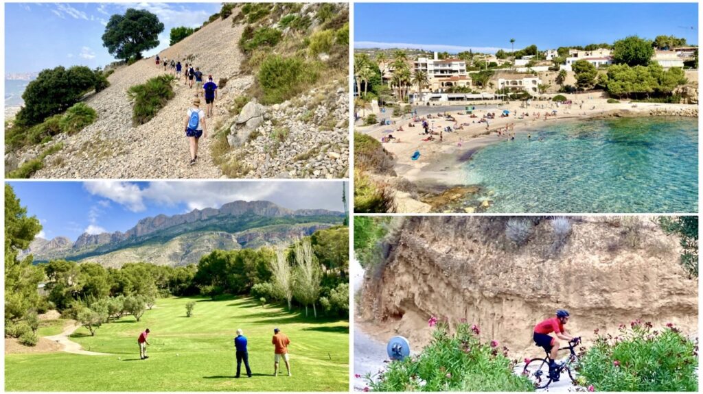 Kies je Costa Blanca vakantie wandelen, fietsen, golf, strand